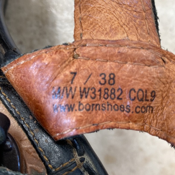 Born wedge sandals Sz 7 - Picture 4 of 5